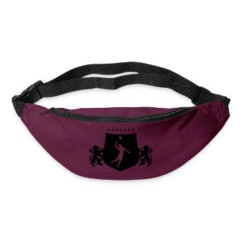 Armoiries de handball - Sac banane - bordeaux  - Devant