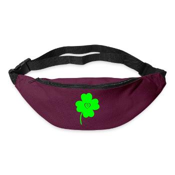 Shamrock Heart - Bum bag - burgundy - Front