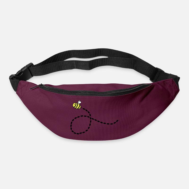 biene - Gürteltasche - Burgunderrot