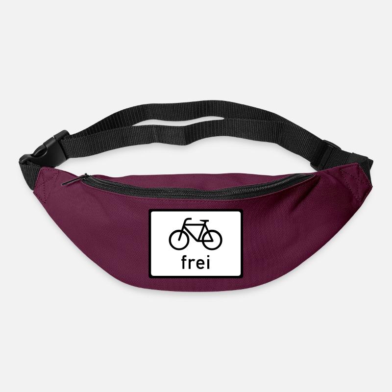 Fahrrad frei - Gürteltasche - Burgunderrot