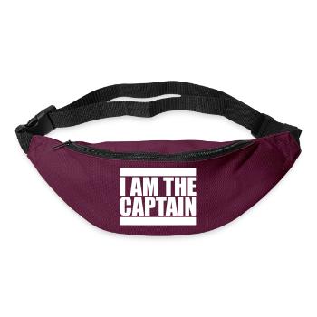 I Am The Captain Sailor Saying Text Quote Logo - Bum bag - burgundy - Front
