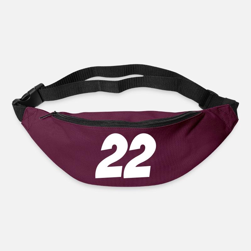 22 - Gürteltasche - Burgunderrot