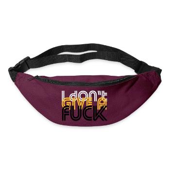 i do not give a fuck - Bum bag - burgundy - Front