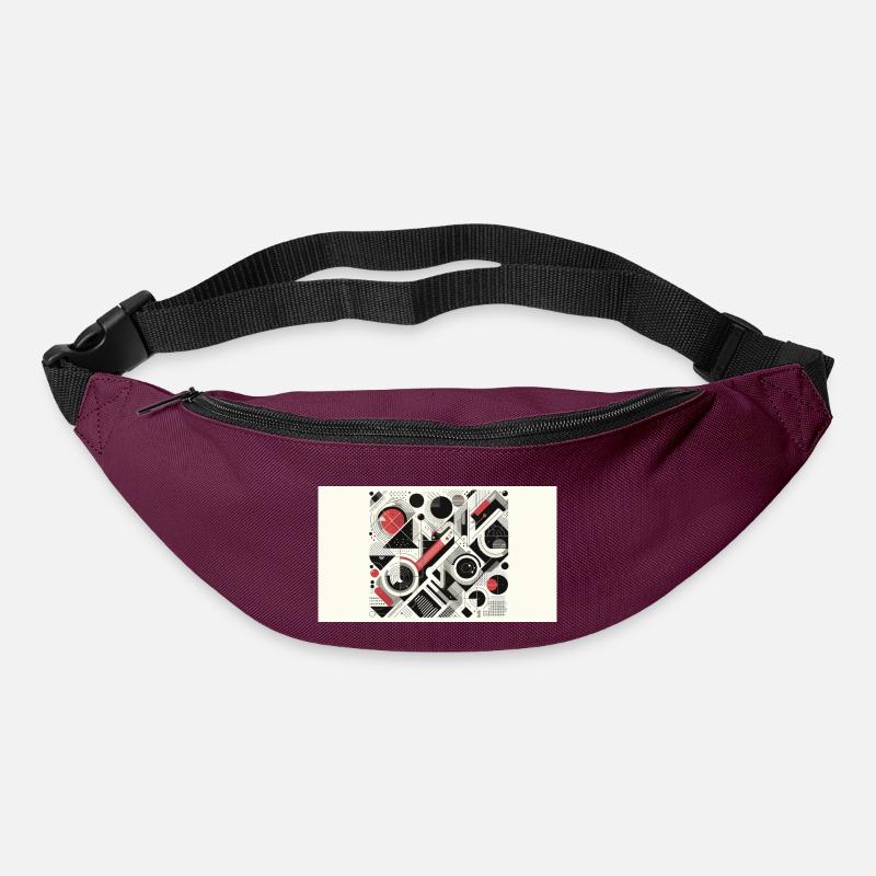 Abstract - Bum bag - burgundy
