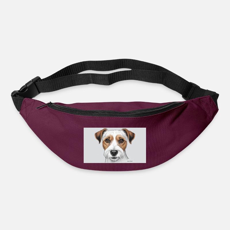 Parson Russel Terrier - Bum bag - burgundy