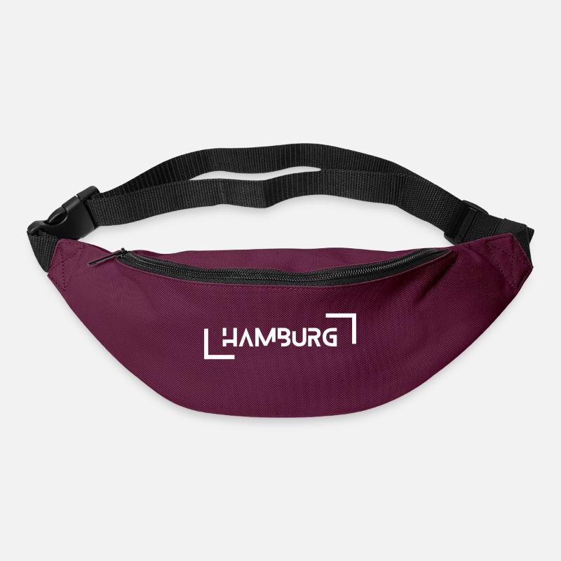Hamburg - Gürteltasche - Burgunderrot