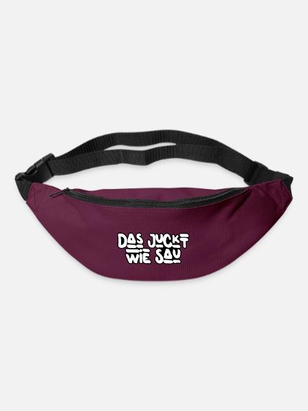 Das juckt - Gürteltasche - Burgunderrot