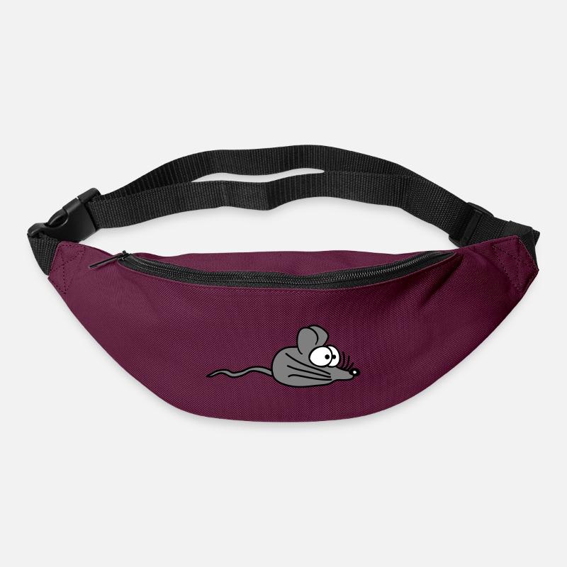 Maus Mäuschen Süße Kleine Ratte Nager Freundlich - Gürteltasche - Burgunderrot