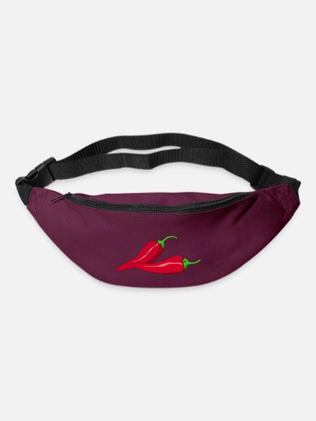 Chillischoten Chilli - Gürteltasche - Burgunderrot