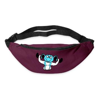 Caterpillar Bodybuilder Muscle Building Strong Fitness Gym - Bum bag - burgundy - Front