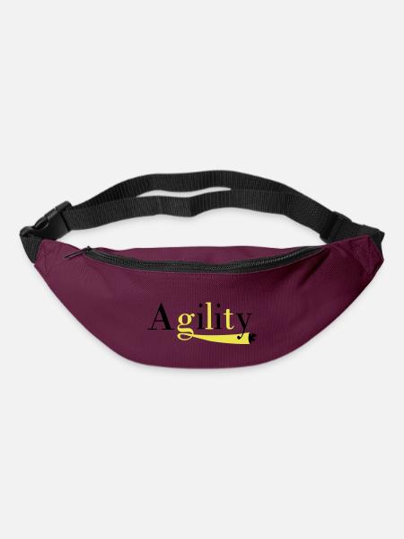 Agility tunnel - Sac banane - bordeaux 