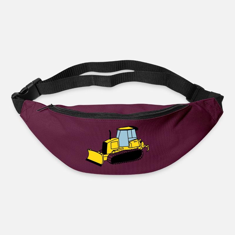 Chenille de chantier - Sac banane - bordeaux