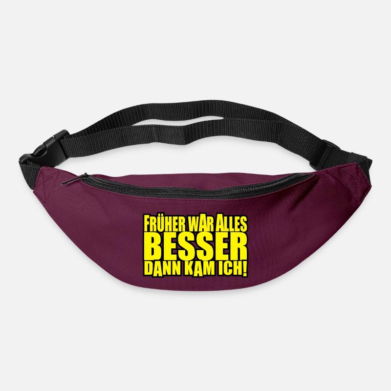 everything was better - Bum bag - burgundy
