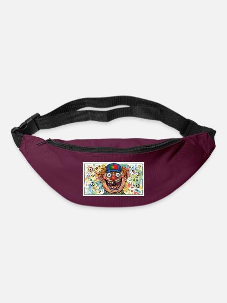 Portugal Clown Fußballzauber - Gürteltasche - Burgunderrot