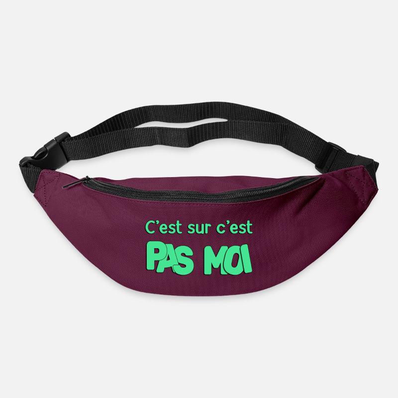 C'est sur c'est pas moi - Sac banane - bordeaux 