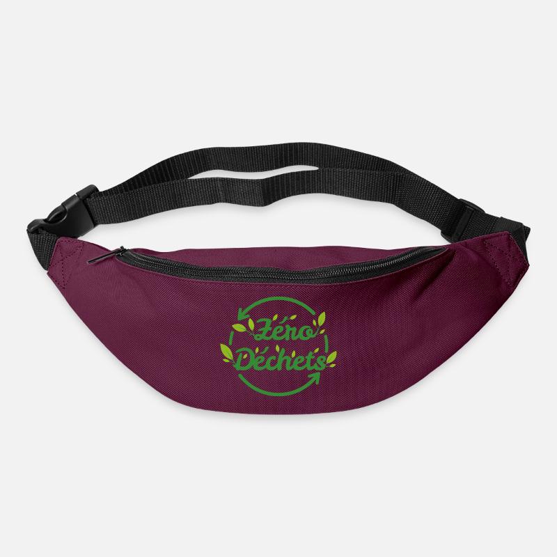 zero dechets plante - Sac banane - bordeaux 