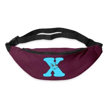 X - Gürteltasche - Burgunderrot - Vorne