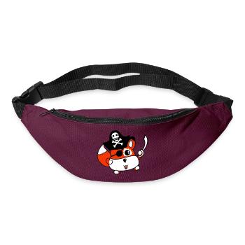 Little Cute Captain Fox Pirate Animal Eye Patch - Bum bag - burgundy - Front