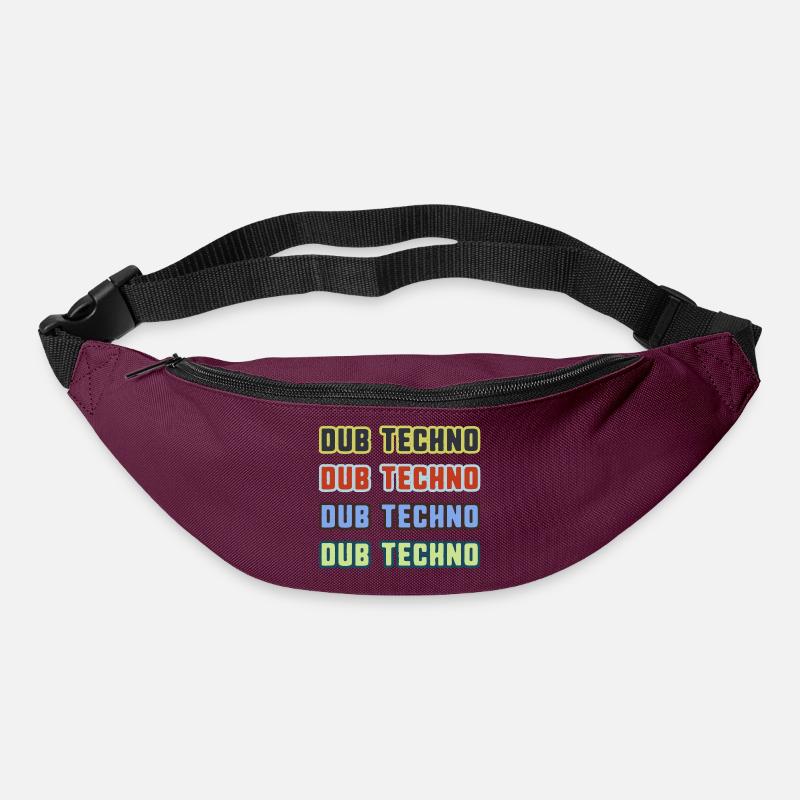 Dub Techno Kaleidoskop - Gürteltasche - Burgunderrot