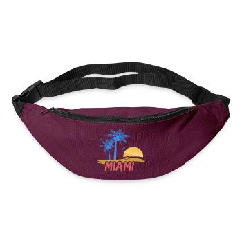 Geschenk für Miami - Gürteltasche - Burgunderrot - Vorne
