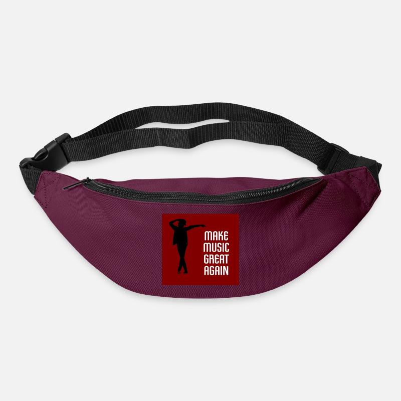 Make Music Great Again - Gürteltasche - Burgunderrot
