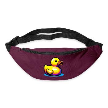 Caneton Canard Canard Canard - Sac banane - bordeaux  - Devant