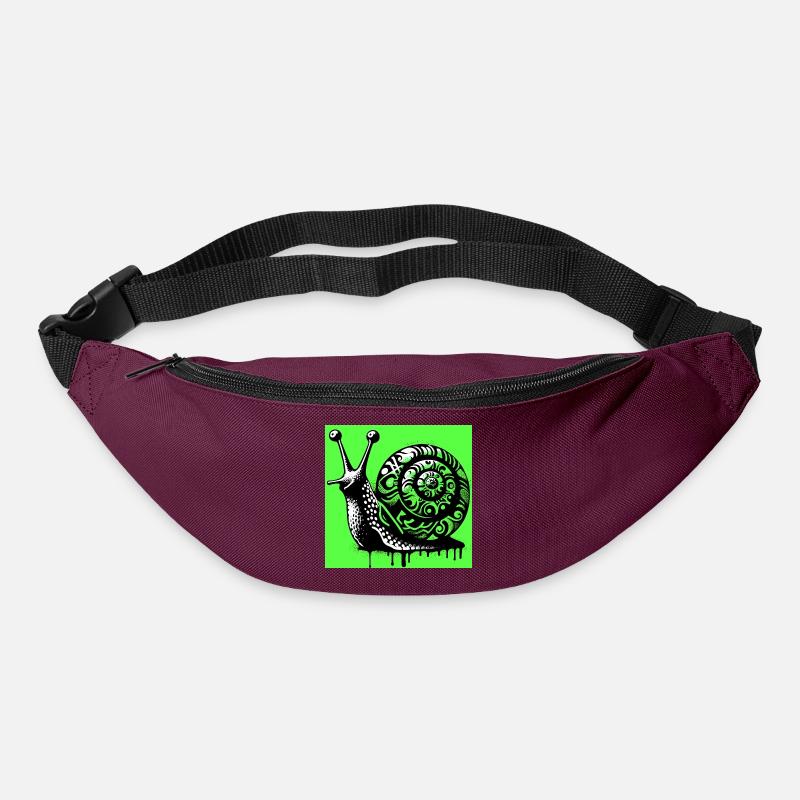 Schnecke - Gürteltasche - Burgunderrot