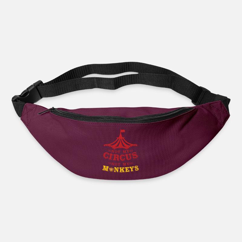 Not my circus - not my monkeys - Gürteltasche - Burgunderrot