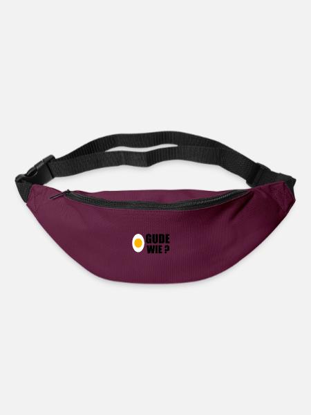 Gude Ei Ei Gude Wie ? - Gürteltasche - Burgunderrot