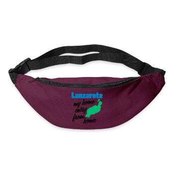 Lanzarote, mein zweites Zuhause - Gürteltasche - Burgunderrot - Vorne