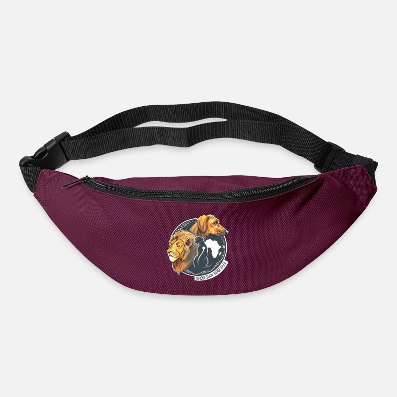Rhodesian Ridgeback - Gürteltasche - Burgunderrot