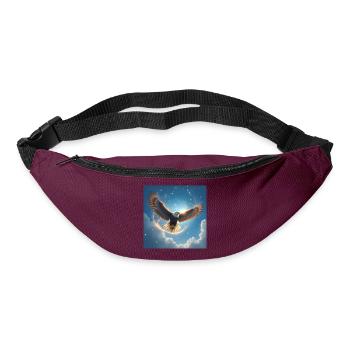 Power Animal Eagle in the Sky - Bum bag - burgundy - Front