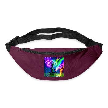 Idegen_Saman - Bum bag - burgundy - Front