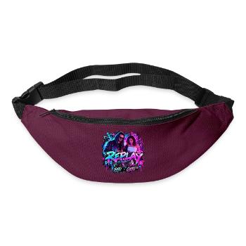 REPLAY – SATO x COOKIE | Neon Streetwear - Gürteltasche - Burgunderrot - Vorne