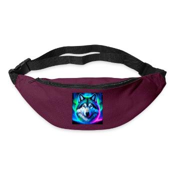 Wolf - Gürteltasche - Burgunderrot - Vorne