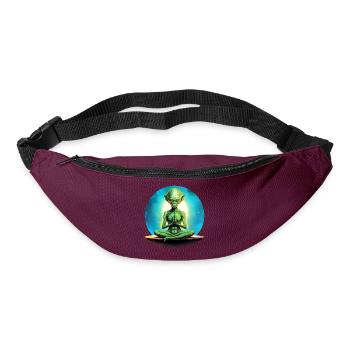 Aliens Yoga / Yogi Alien - Gürteltasche - Burgunderrot - Vorne