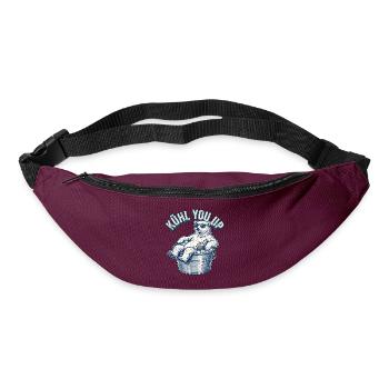 Cooler Eisbär Kühlt - Gürteltasche - Burgunderrot - Vorne