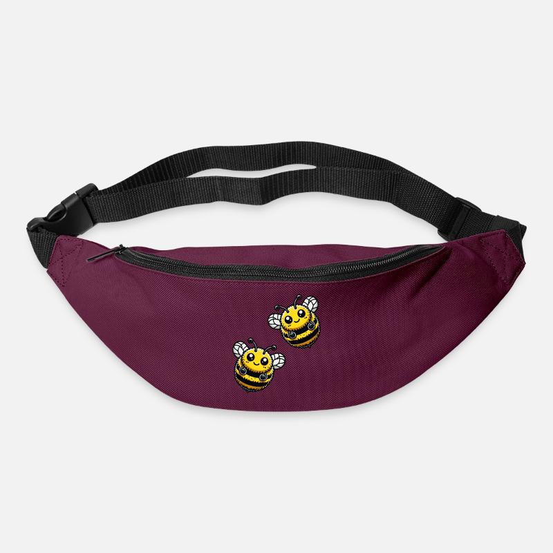 hummel biene 2 - Gürteltasche - Burgunderrot
