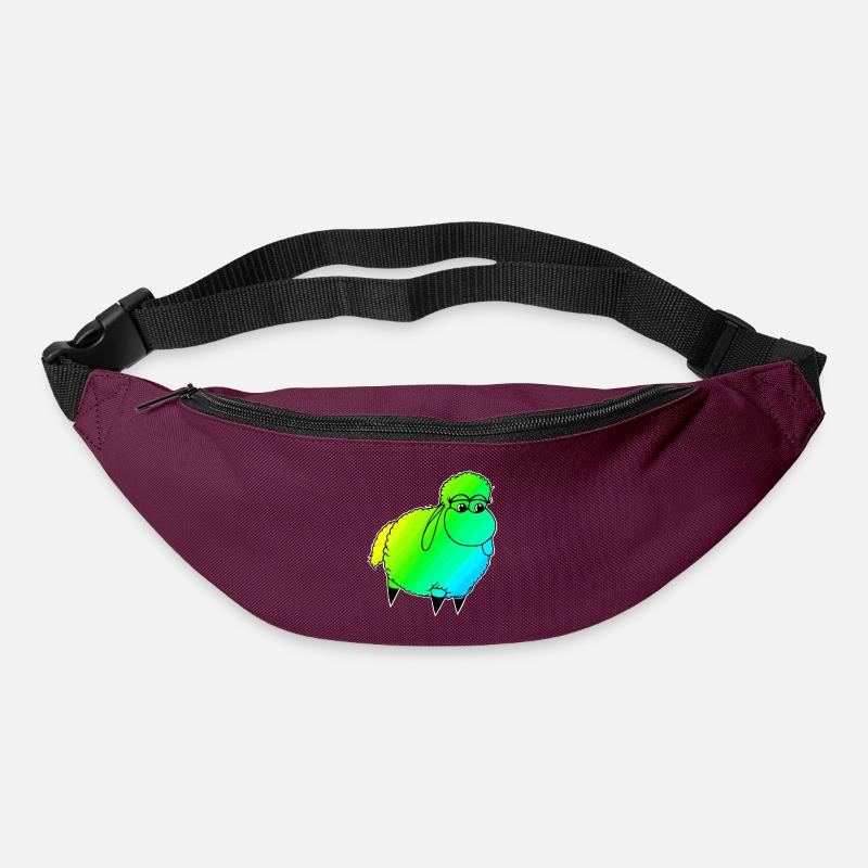 Wolly Sheeeepling Retro wave - Gürteltasche - Burgunderrot