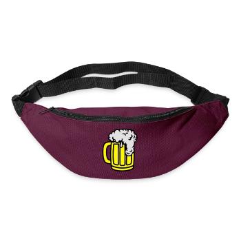 beer__f3 - Gürteltasche - Burgunderrot - Vorne