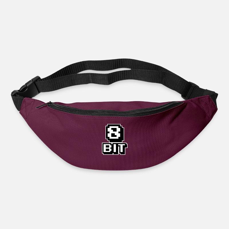 8-Bit-Computer - Gürteltasche - Burgunderrot