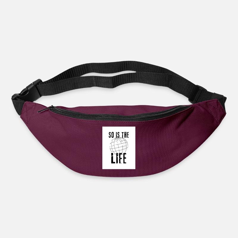 So is the life - Gürteltasche - Burgunderrot