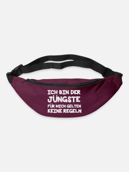 Ich bin der Jüngste - Gürteltasche - Burgunderrot