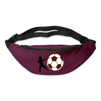 Kind Fußball - Gürteltasche - Burgunderrot - Vorne