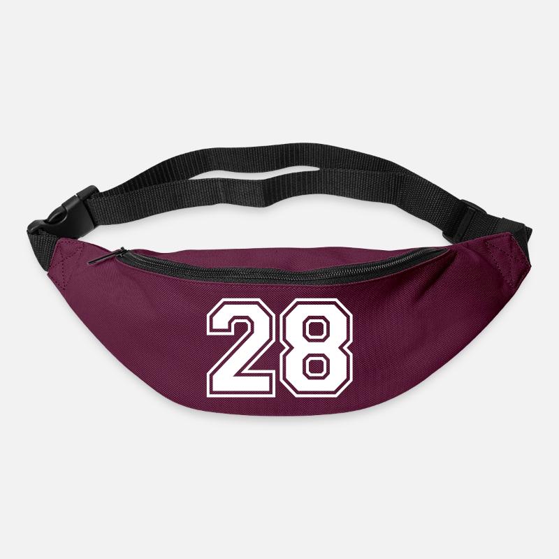 28 - Gürteltasche - Burgunderrot