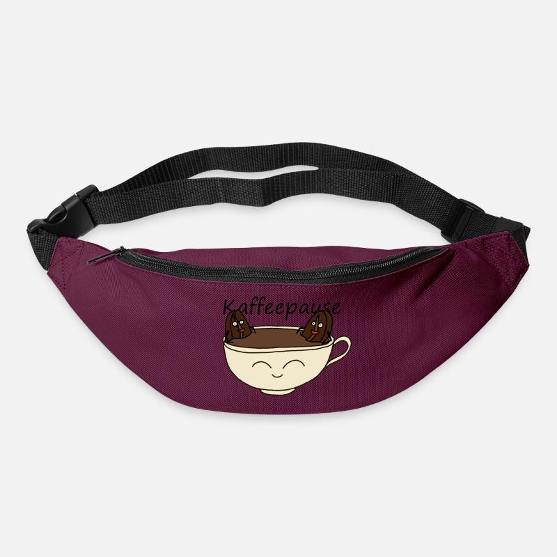 Kaffeepause - Gürteltasche - Burgunderrot