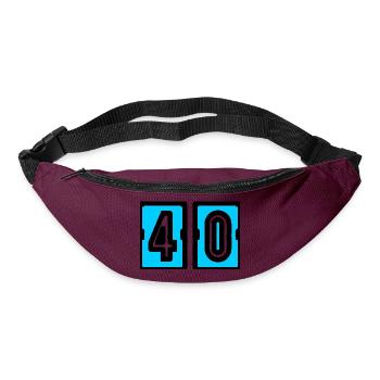40. 40 YEARS. 40th ANNIVERSARY. 40 YEARS ANNIVERSARY. - Bum bag - burgundy - Front