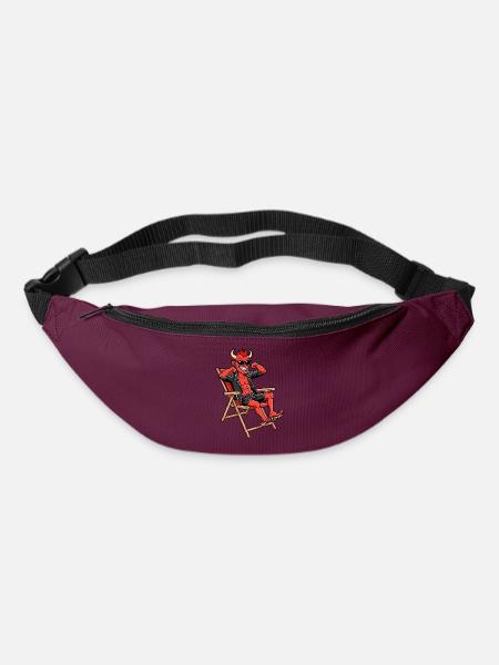 Roter Teufel - Gürteltasche - Burgunderrot