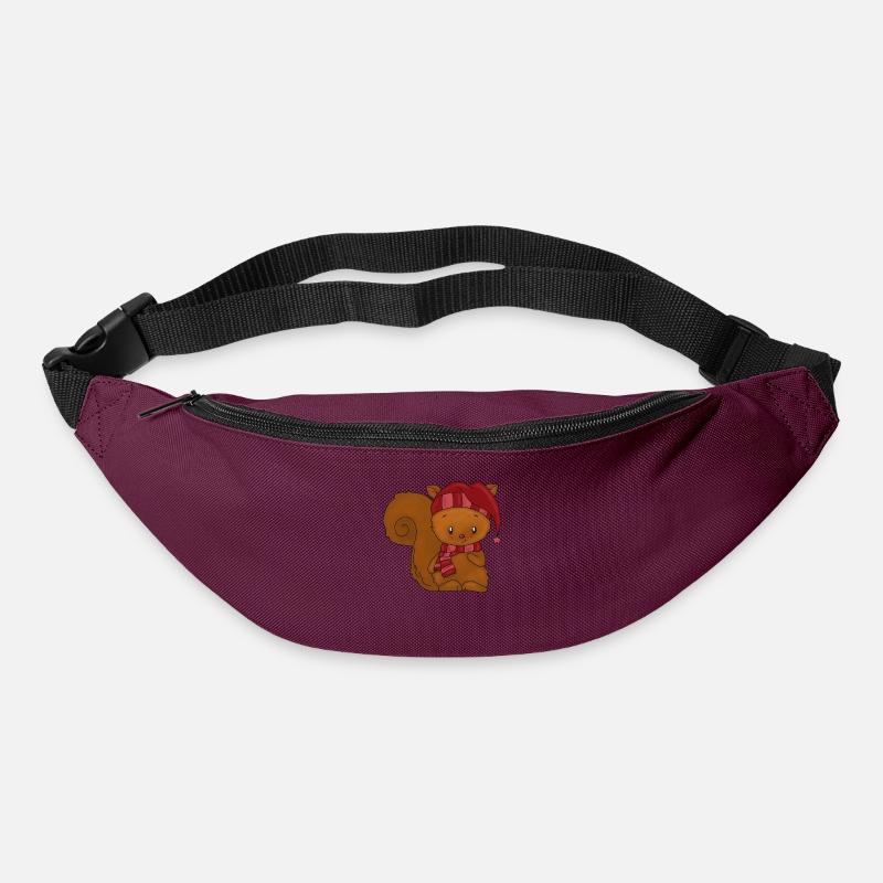 Eichhörnchen - Gürteltasche - Burgunderrot