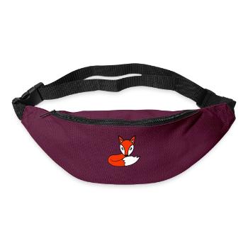 Fox Red Fox Forest Animal Clever Cute Wild Dog - Bum bag - burgundy - Front